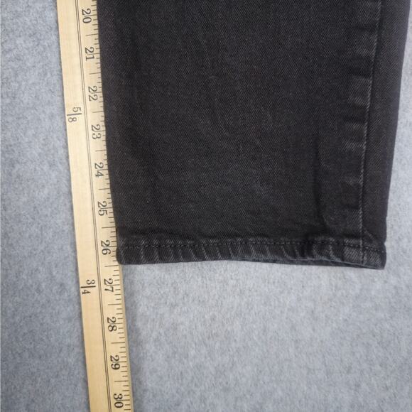 Old Navy Womens Size 14 Sky-Hi Straight Black Boyfriend Jeans 32" Waist - Picture 11 of 16